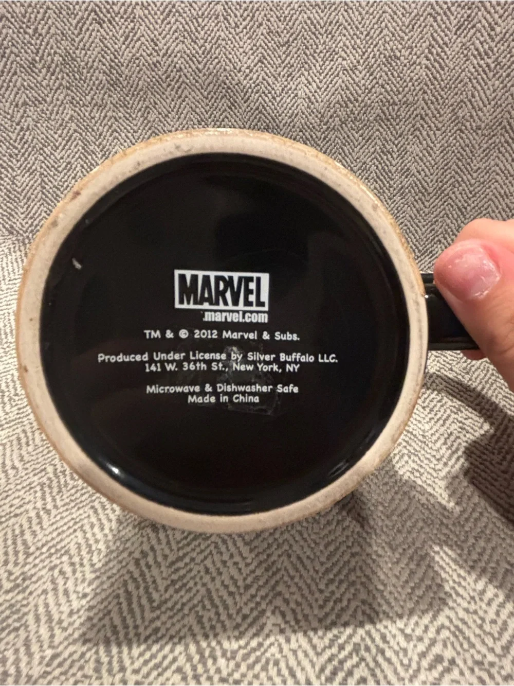 Marvel Fantastic Four Comic Cover Mug - Black Interior & Handle